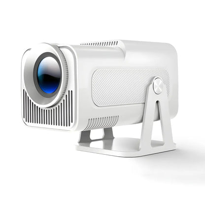 Proiettore portatile smart Full HD 1080p: Android 13, 500 ANSI lumen, base rotante, Wi-Fi 6 e streaming Netflix ovunque