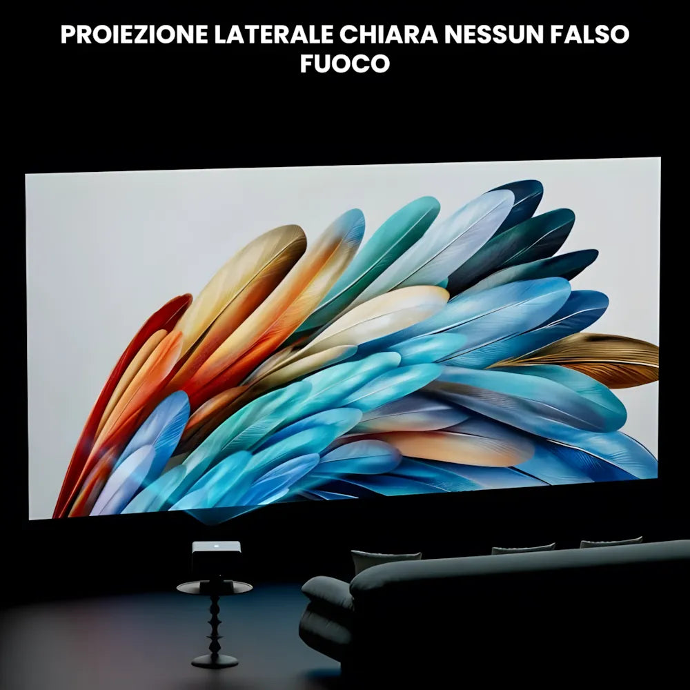 Proiettore home cinema Full HD 1080p: Android 11, 800 ANSI lumen, autofocus, Wi-Fi e Bluetooth per immagini grandi e nitide ovunque