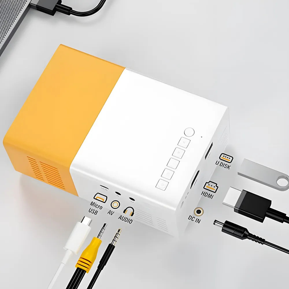 Mini Proiettore Portatile Plug & Play – Cinema Ovunque Senza Complicazioni