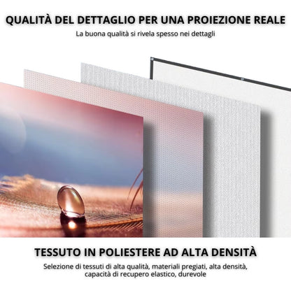 Schermo Portatile per Proiettore 180° con Colori Brillanti e Facile da Installare