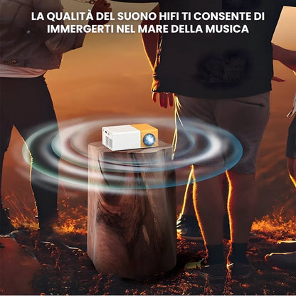 Mini Proiettore Portatile Plug & Play – Cinema Ovunque Senza Complicazioni