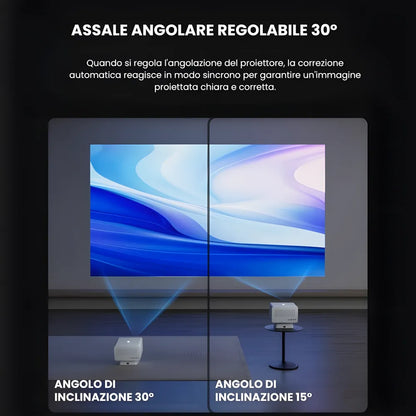 Proiettore home cinema Full HD 1080p: Android 11, 800 ANSI lumen, autofocus, Wi-Fi e Bluetooth per immagini grandi e nitide ovunque