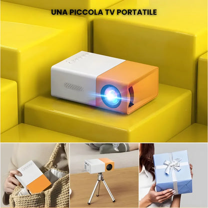 Mini Proiettore Portatile Plug & Play – Cinema Ovunque Senza Complicazioni